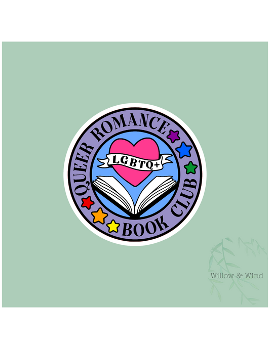 Queer Romance Book Club - Bookish Sticker