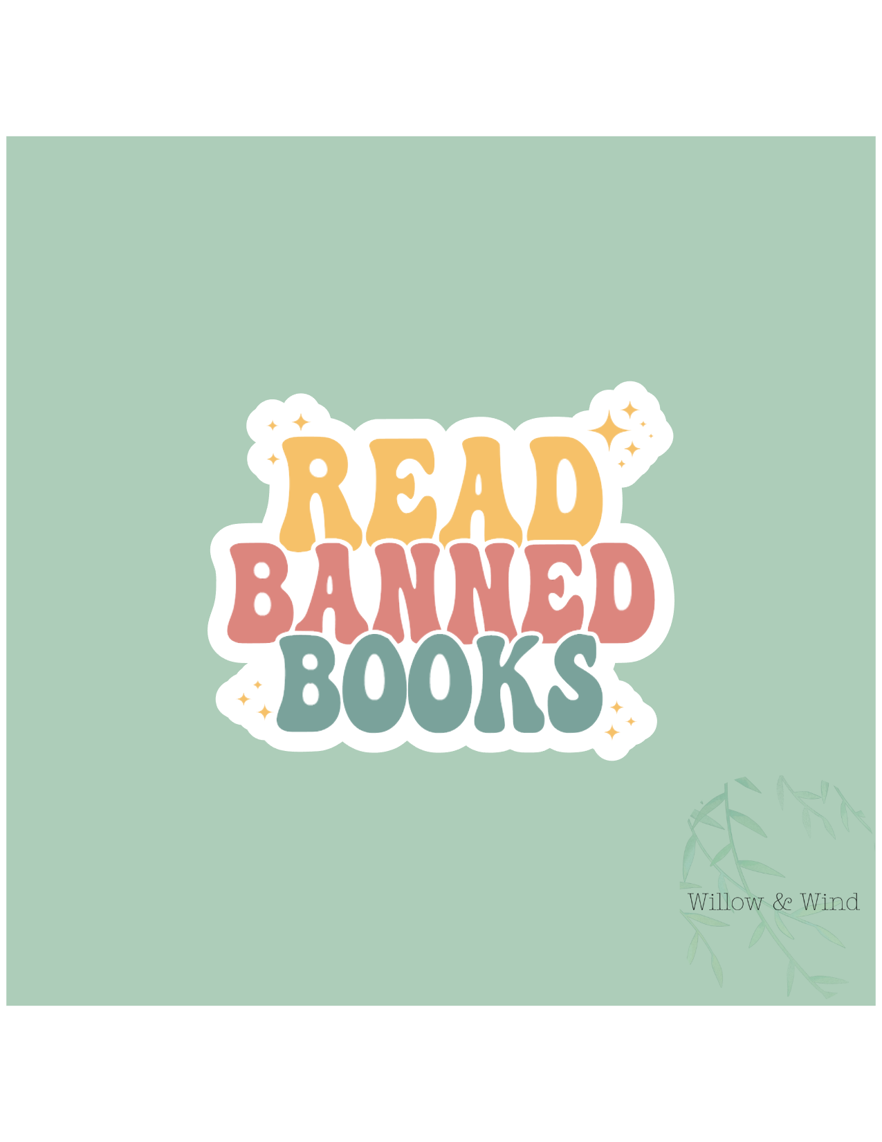 Read Banned Books- Bookish Sticker