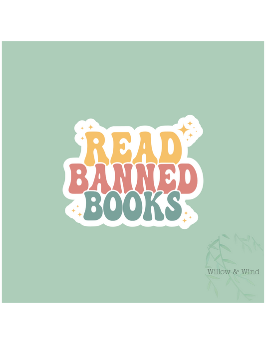 Read Banned Books- Bookish Sticker