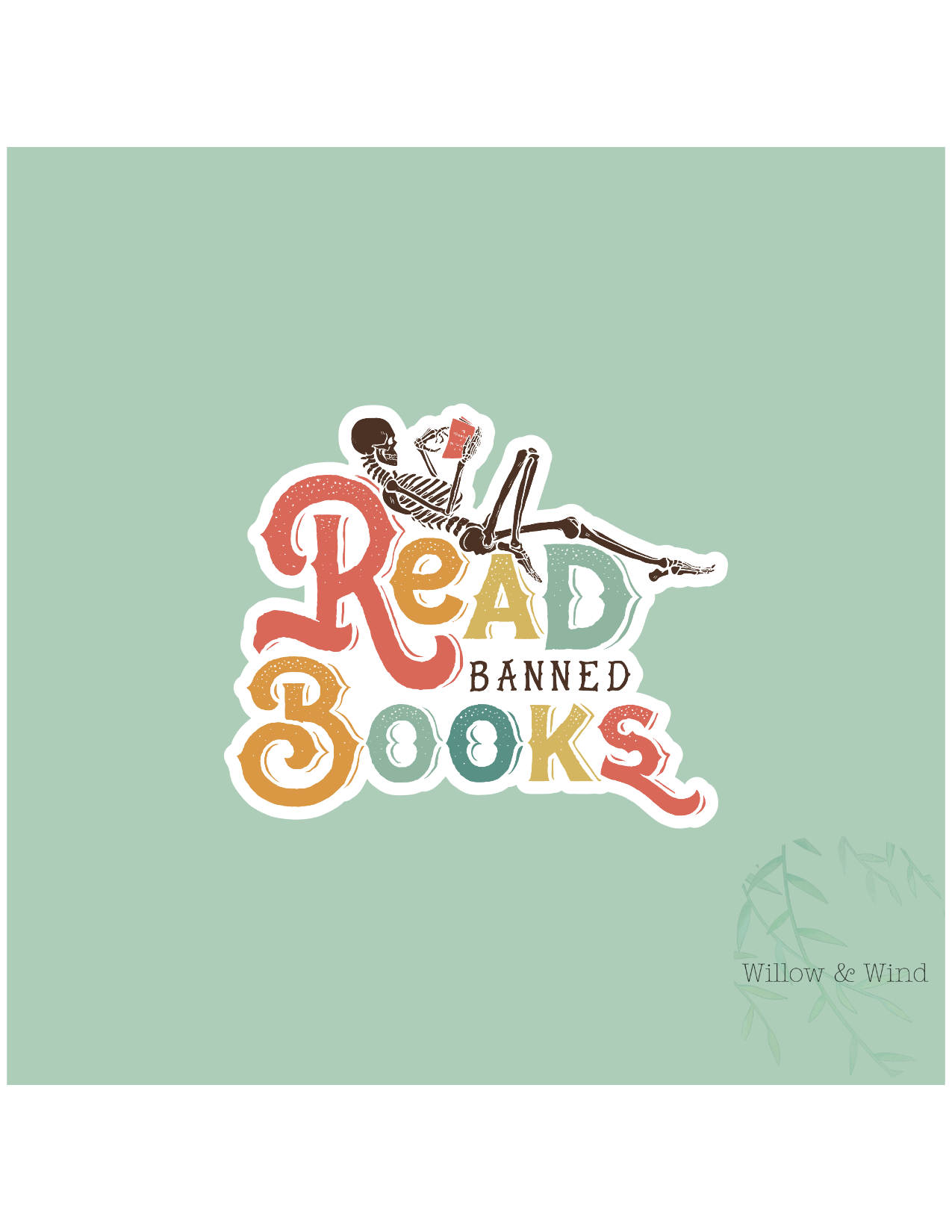 Read Banned Books- Bookish Sticker