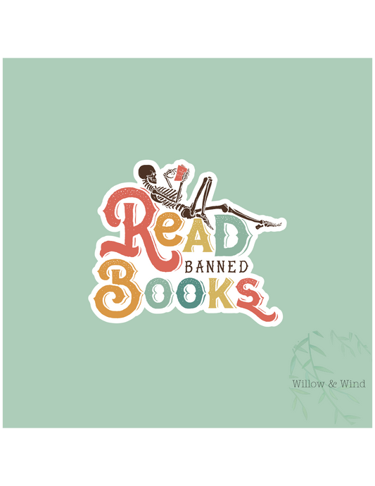 Read Banned Books- Bookish Sticker