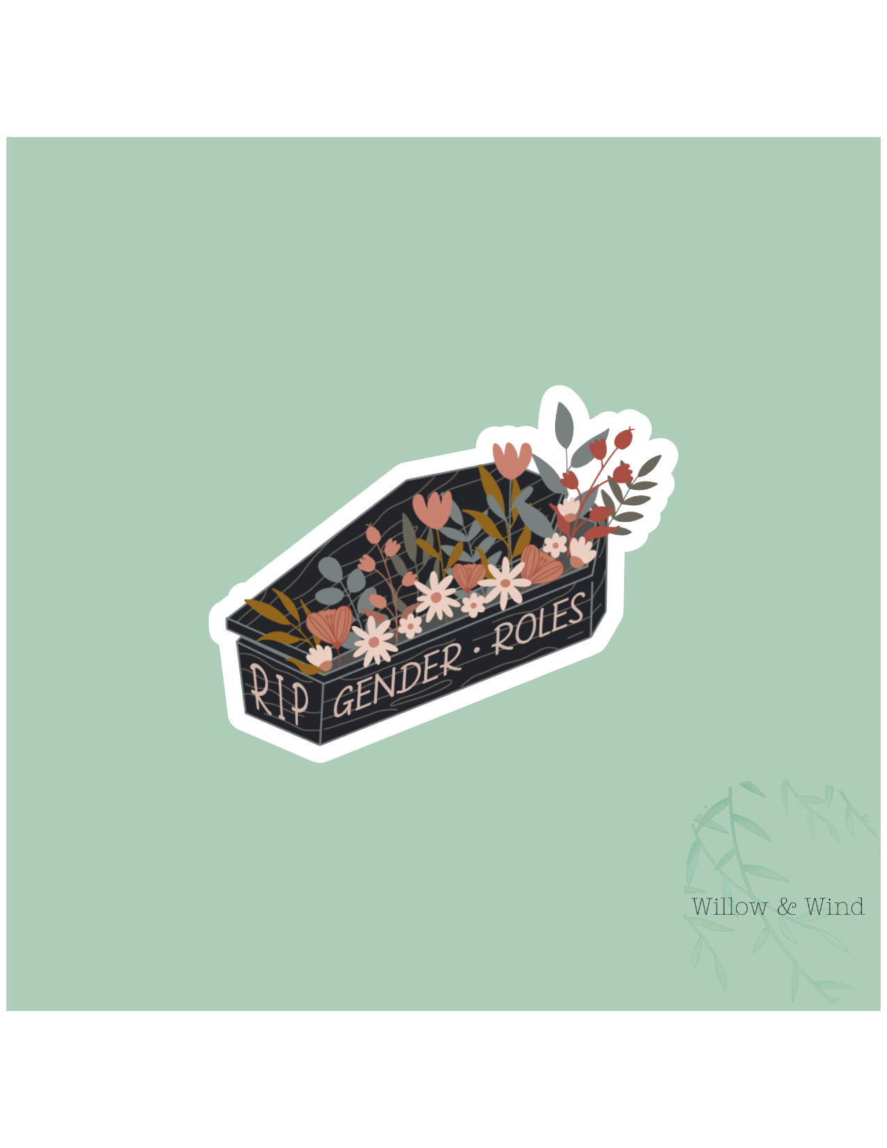 RIP Gender Roles Sticker