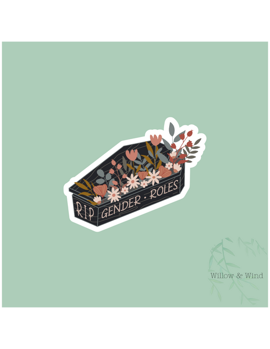 RIP Gender Roles Sticker