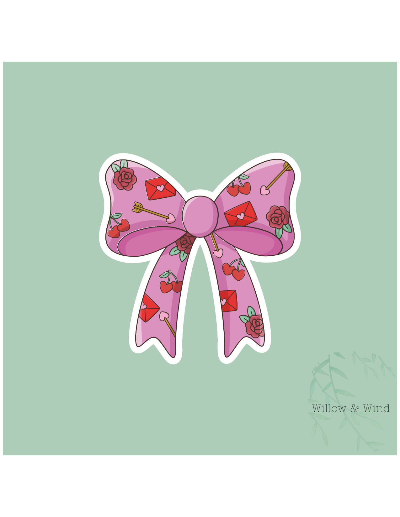 Romance Bow - Bookish Sticker