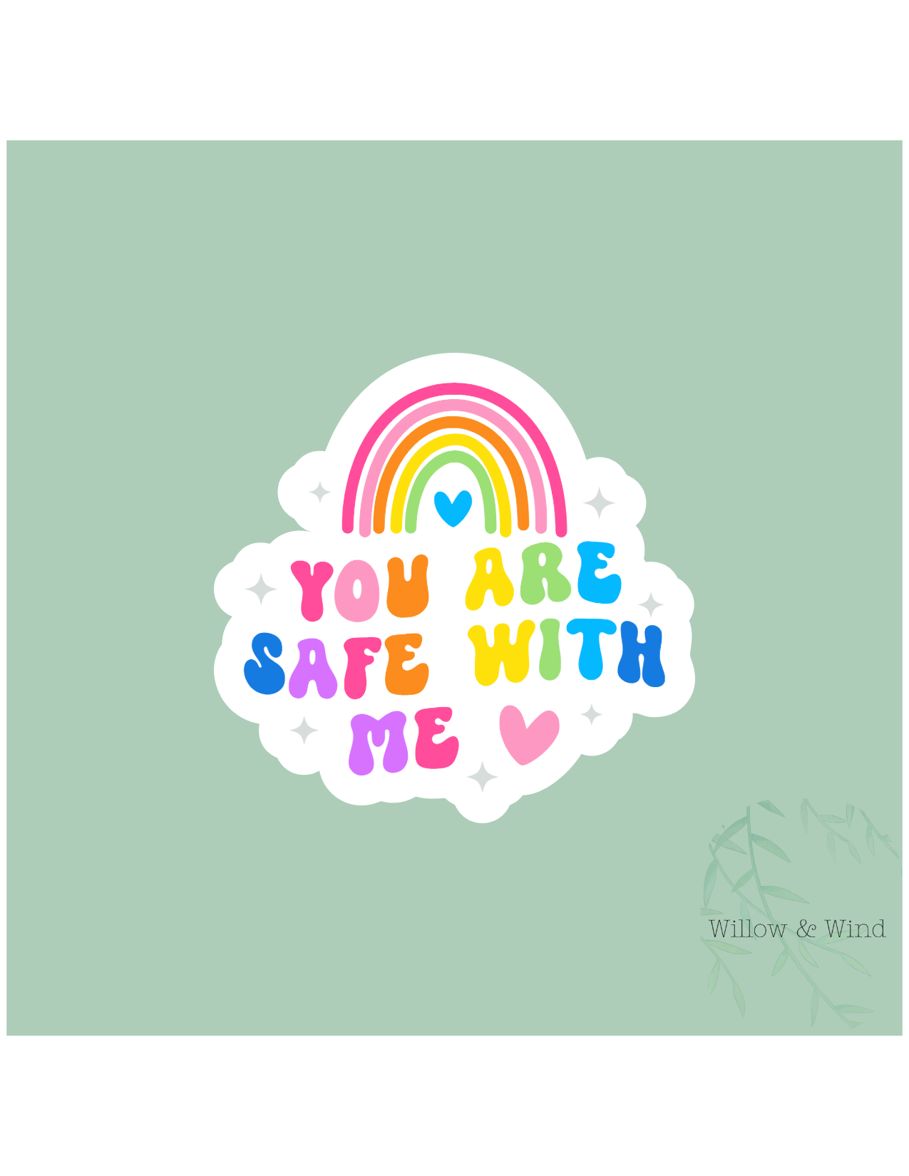 Safe With Me - LGBTQ Sticker