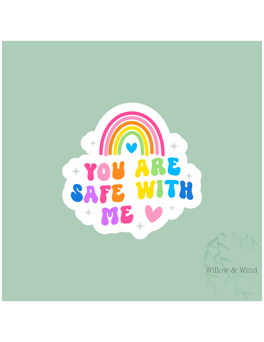 Safe With Me - LGBTQ Sticker