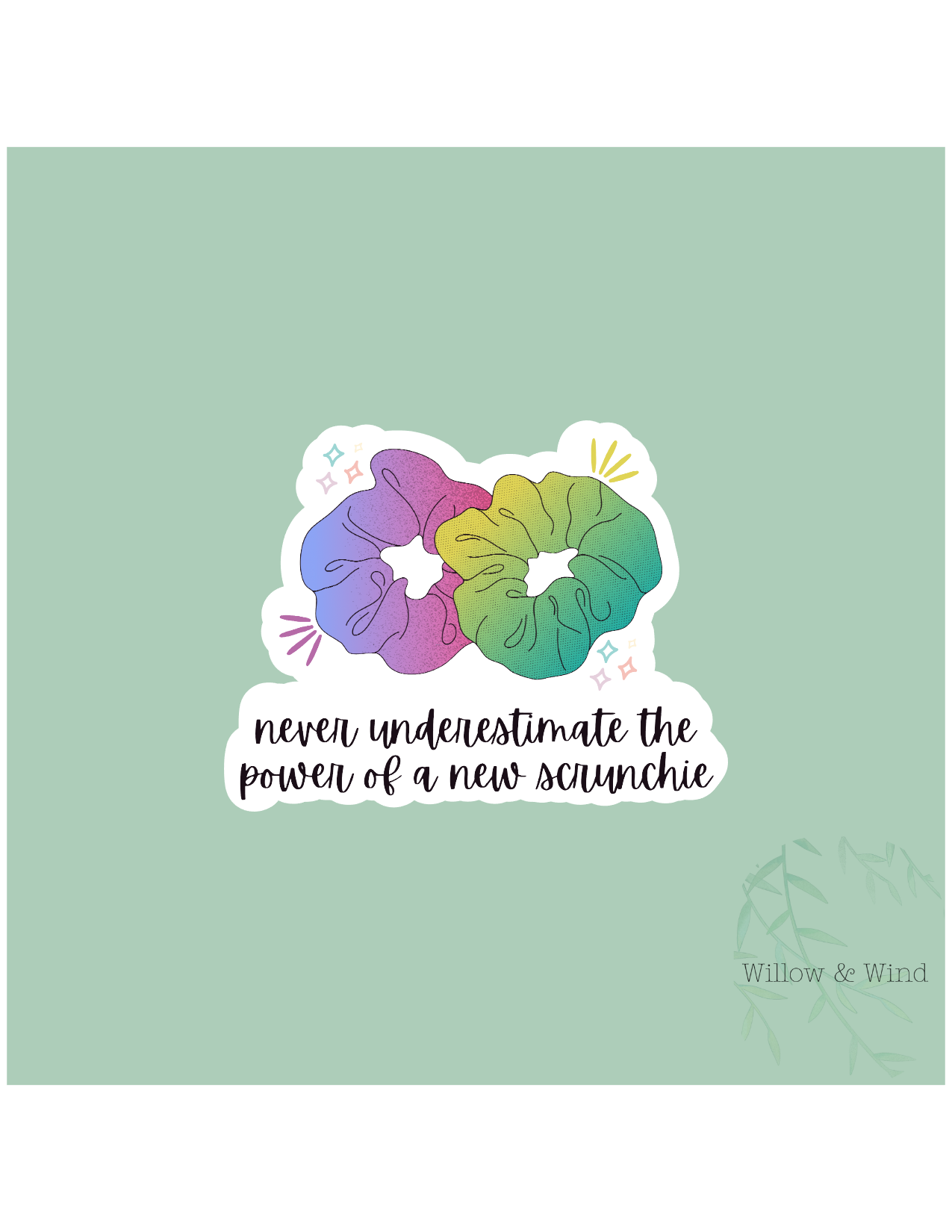 Scrunchie Sticker