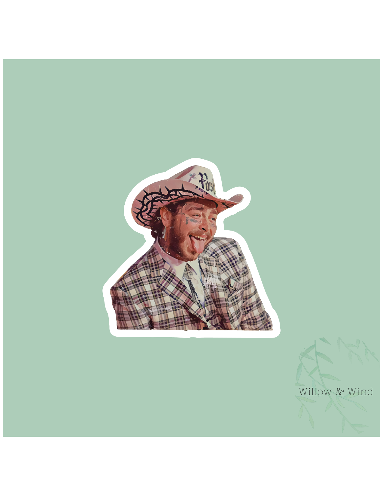 Should Of Been A Cowboy Sticker