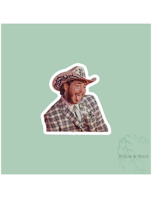 Should Of Been A Cowboy Sticker