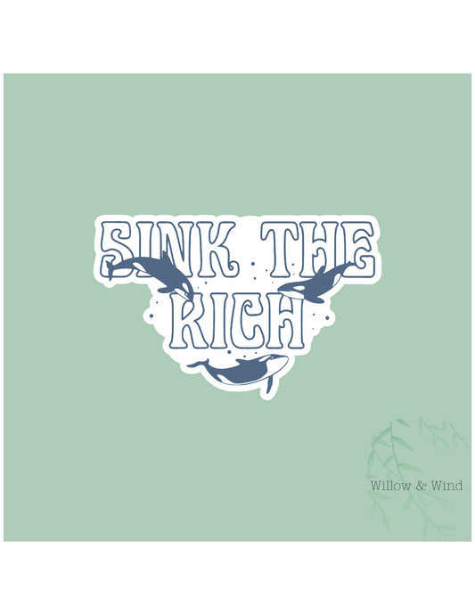 Sink The Rich Sticker