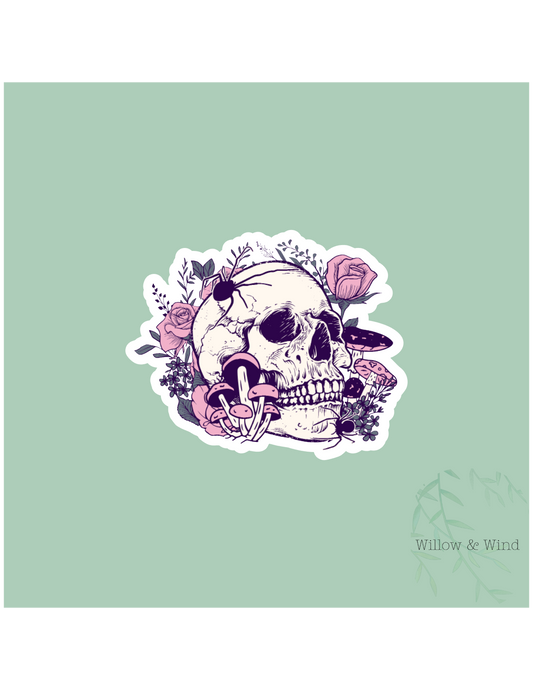 Skull Gothic Sticker