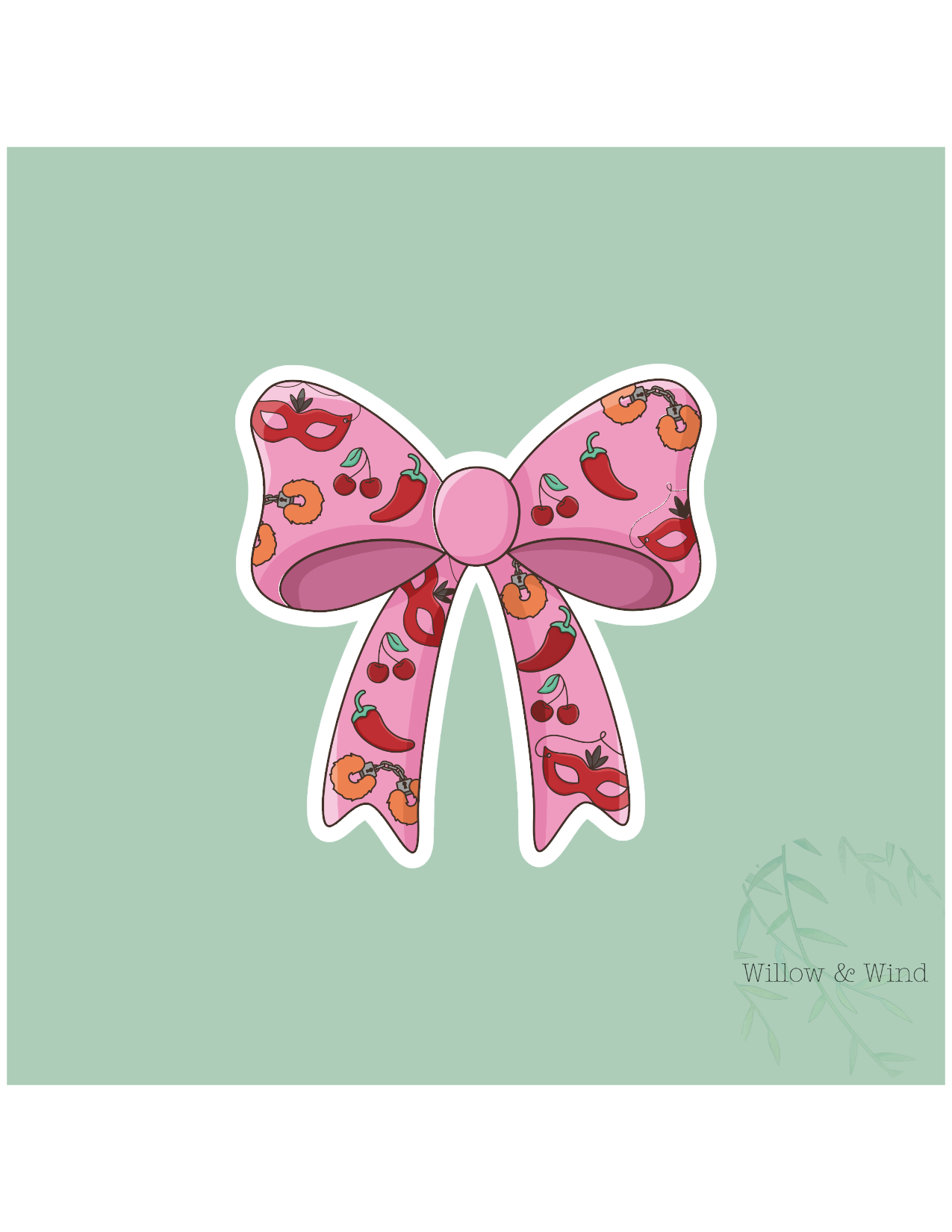 Spicy Bow - Bookish Sticker