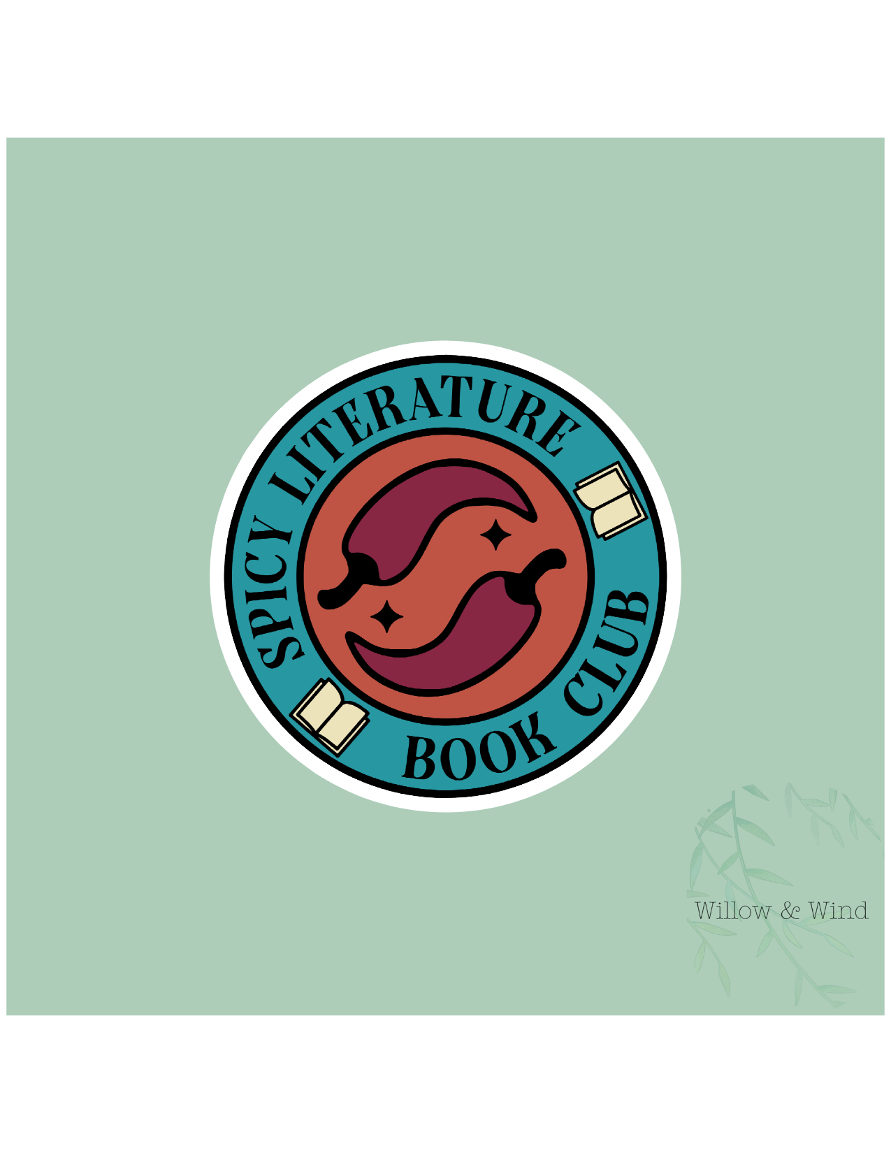 Spicy Literature Book Club - Bookish Sticker