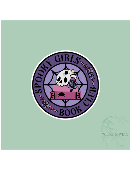 Spooky Girls Book Club - Bookish Sticker
