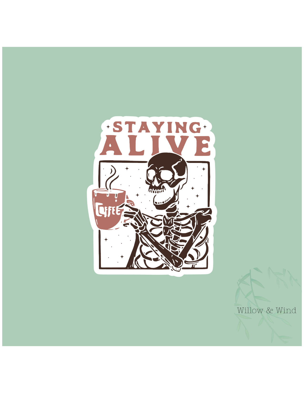 Stayin' Alive Sticker