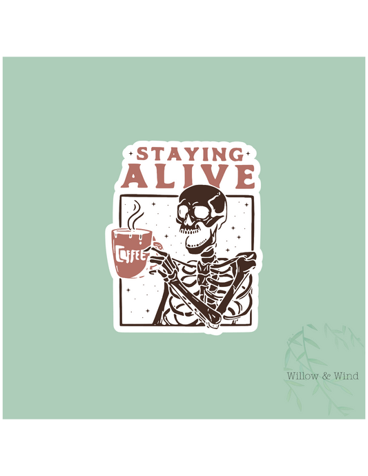 Stayin' Alive Sticker