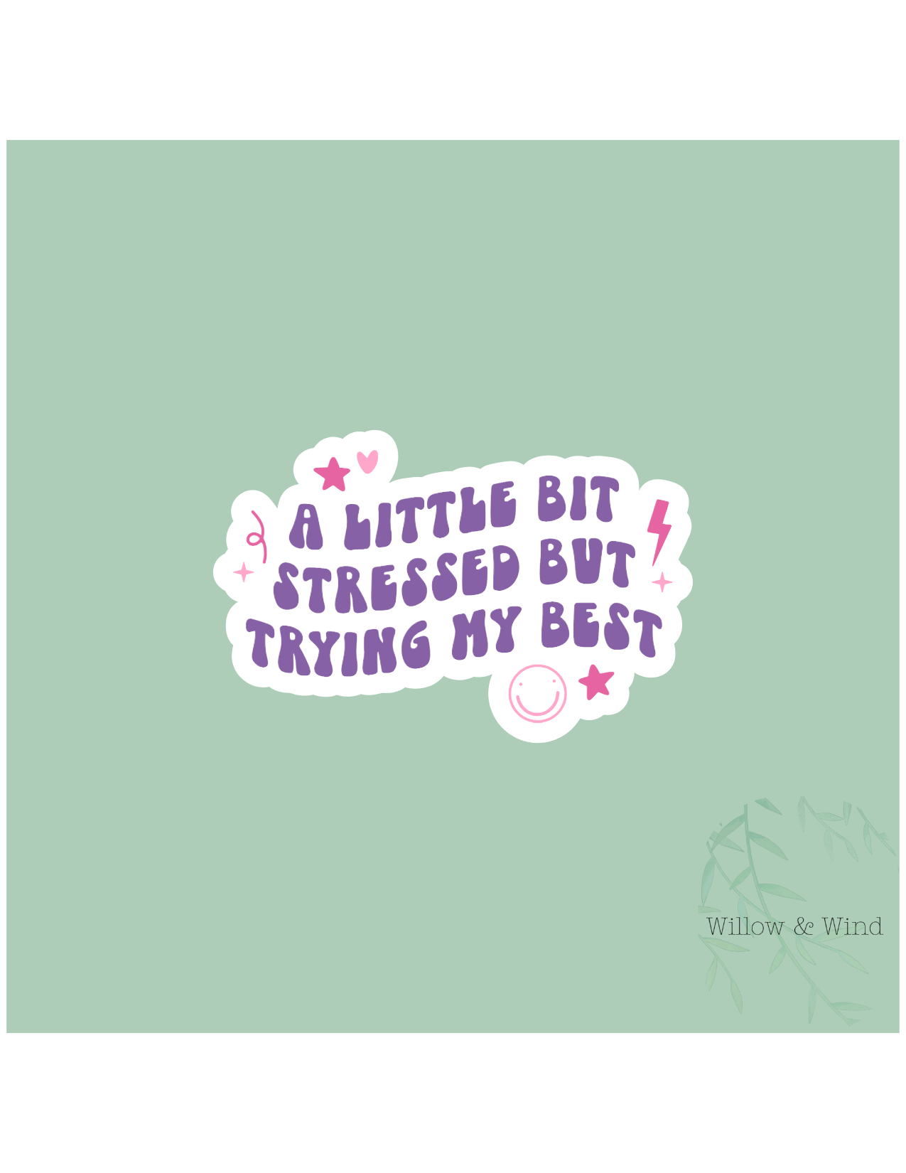 A Little Bit Stressed Sticker