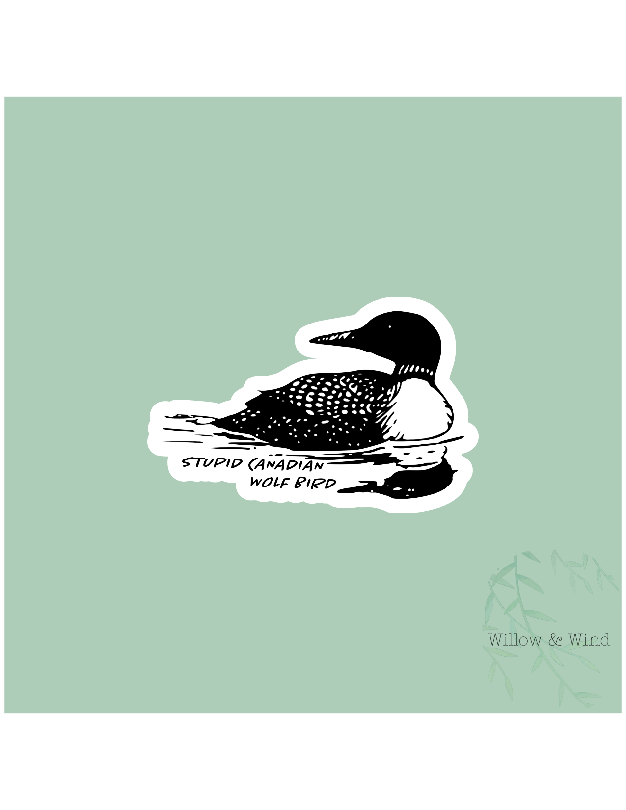 Stupid Canadian Wolf Bird - Heated Rivalry Sticker