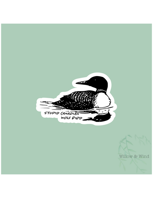 Stupid Canadian Wolf Bird - Heated Rivalry Sticker
