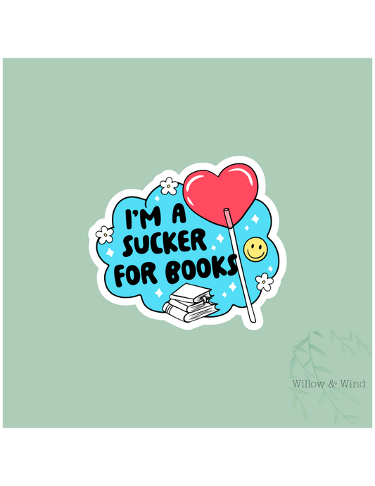 Sucker for Books - Bookish Sticker