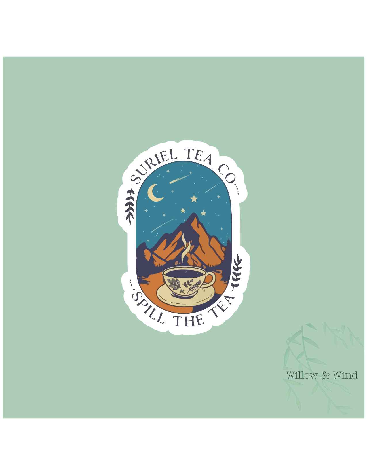 Suriel Tea Co - A Court of Thorns and Roses Sticker
