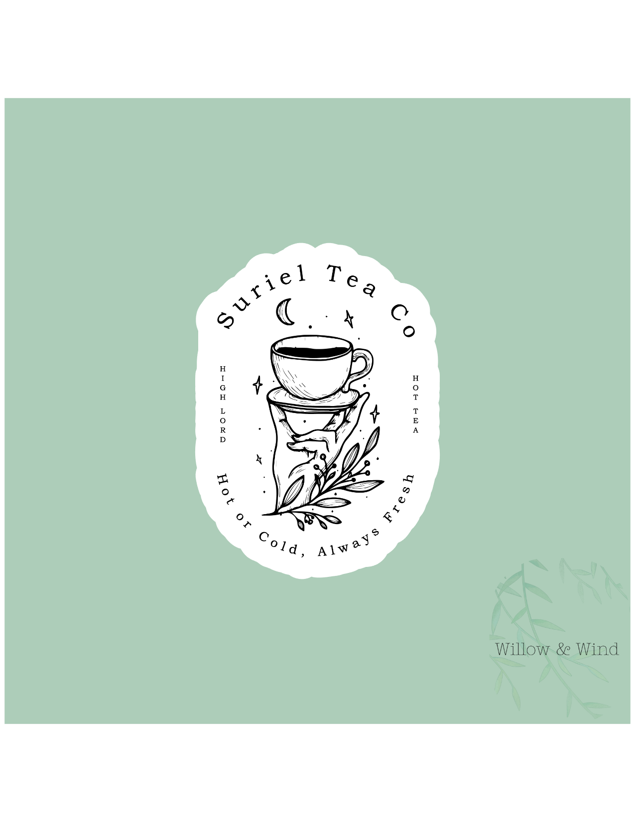 Suriel Tea Co - A Court of Thorns and Roses Sticker