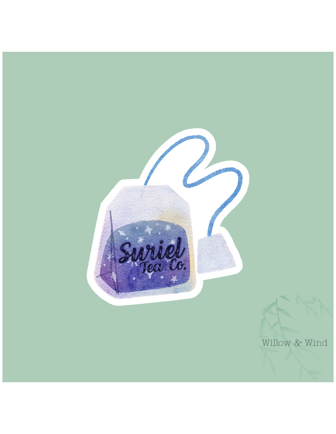 Suriel Tea Co Teabag - A Court of Thorns and Roses Sticker