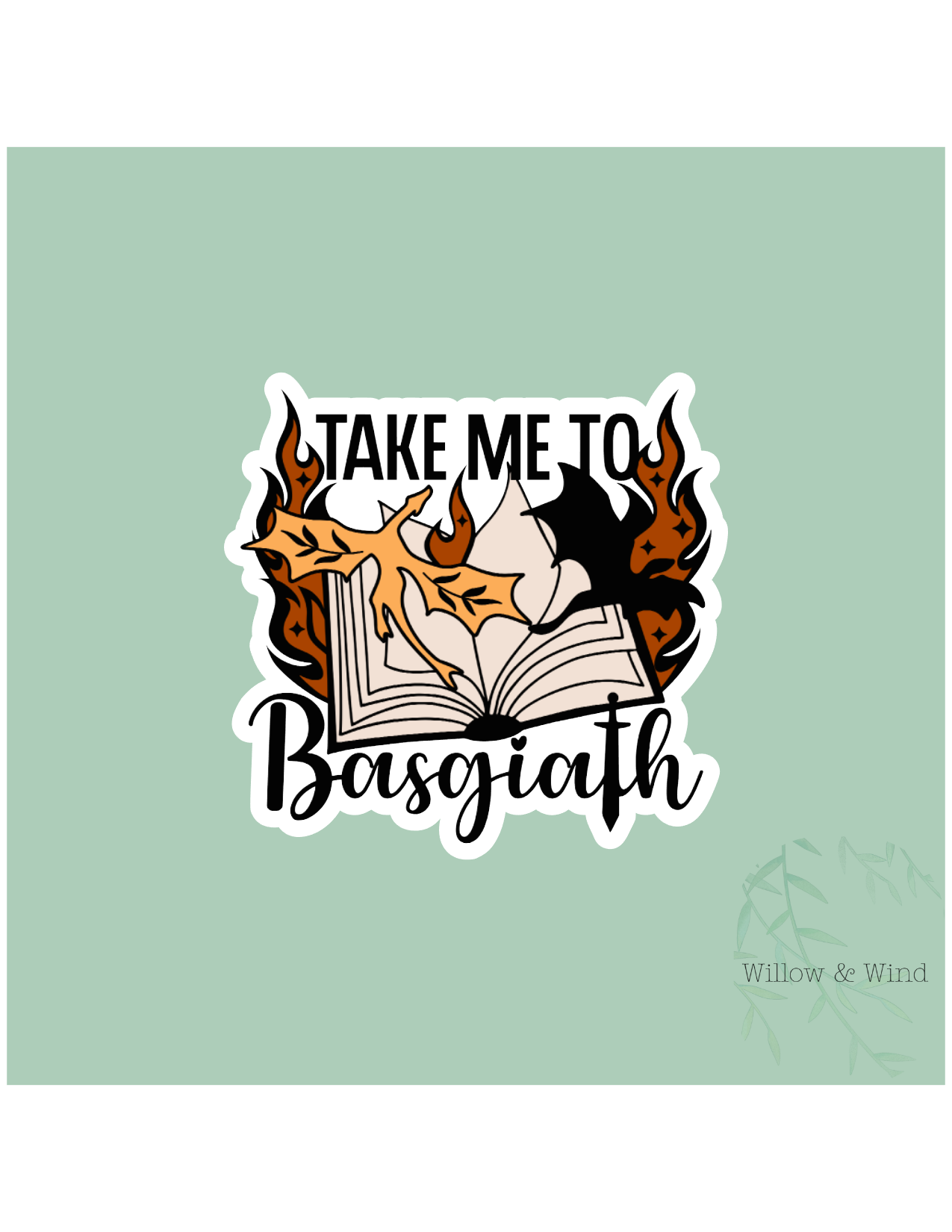 Take Me To Basgiath - Fourth Wing Sticker
