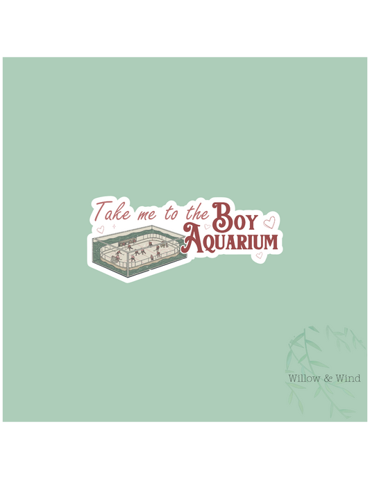 Take Me To The Boy Aquarium - Heated Rivalry Sticker