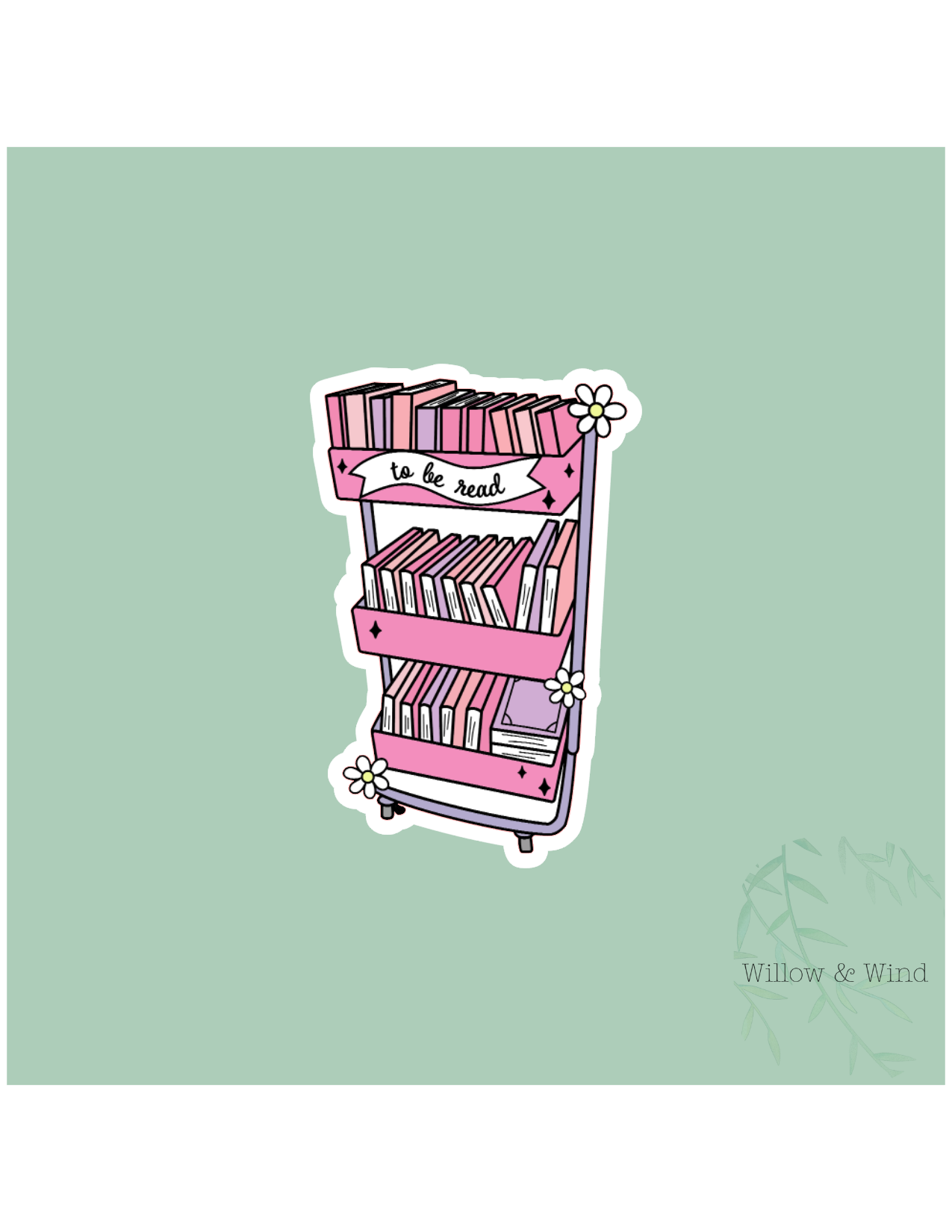 TBR Cart - Bookish Sticker
