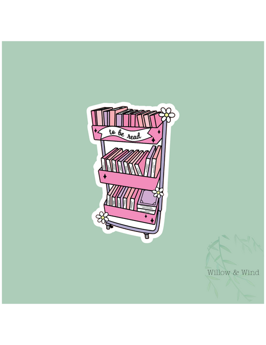 TBR Cart - Bookish Sticker