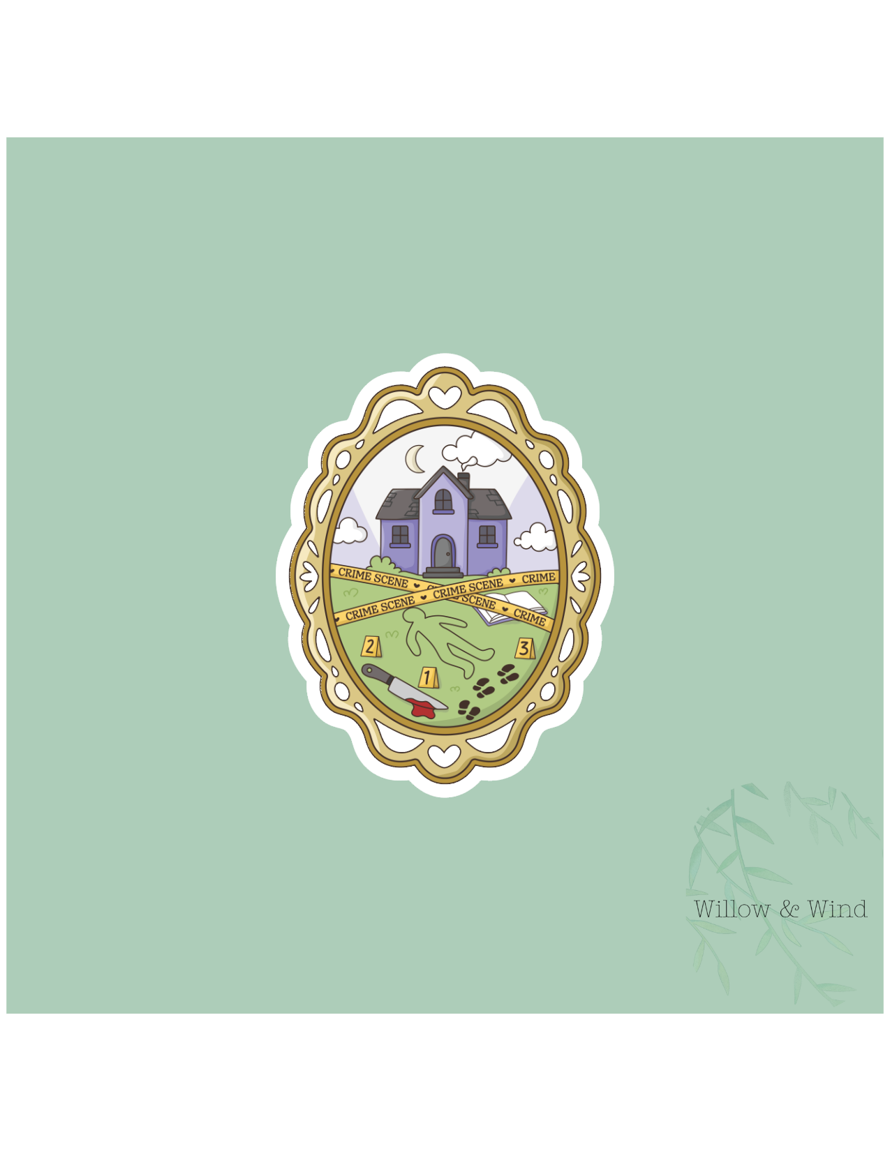Thriller Frame - Bookish Sticker
