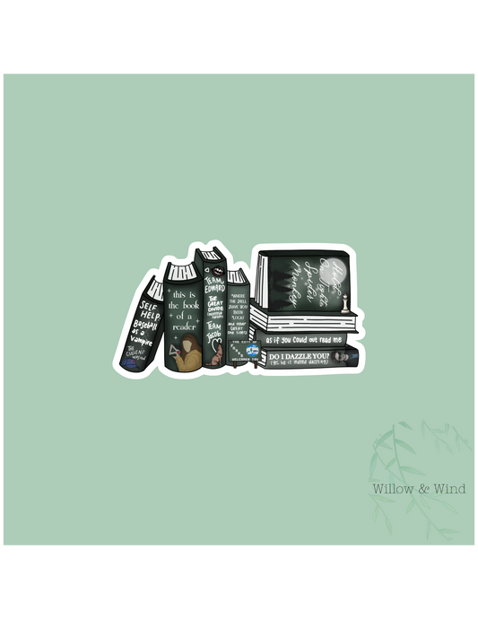 Twilight Bookstack - Twilight Sticker