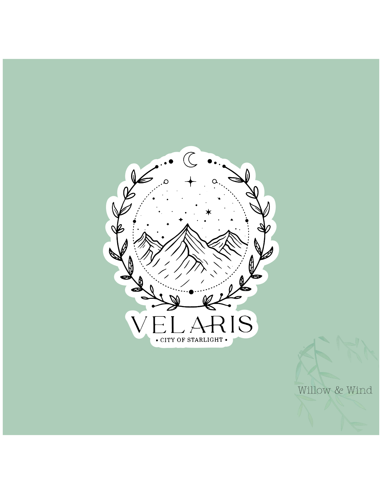 Velaris City of Starlight - A Court of Thorns and Roses Sticker