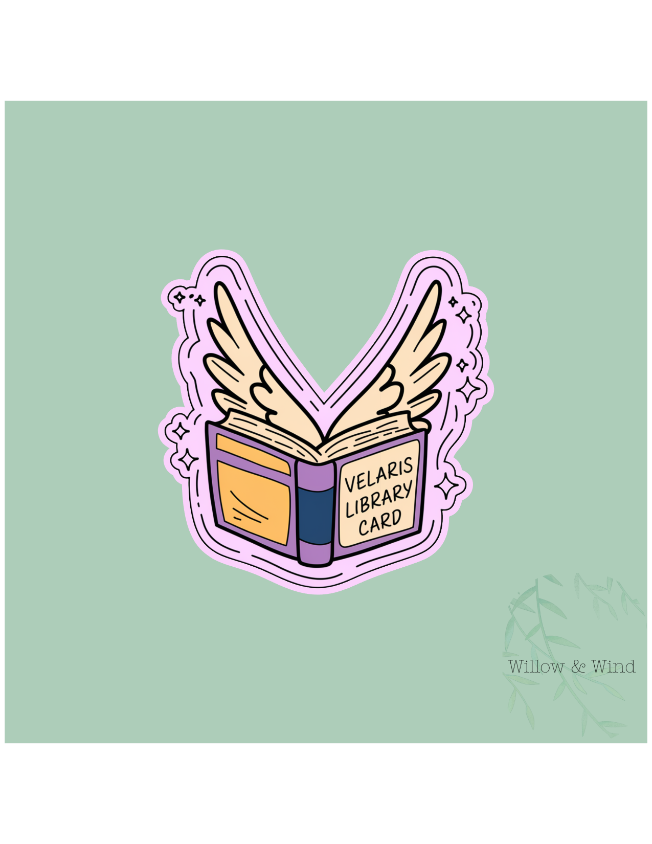 Velaris Library Card - A Court of Thorns and Roses Sticker