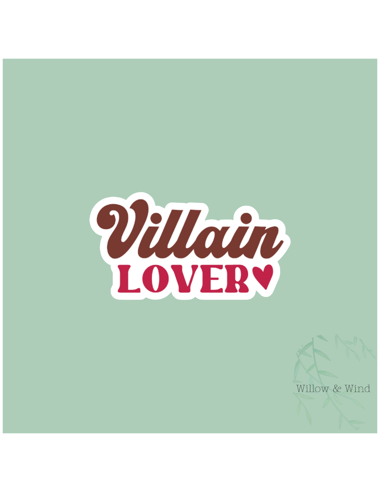 Villain Lover - Bookish Sticker