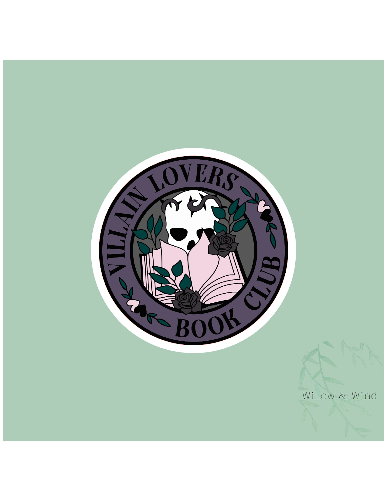 Villain Lovers Book Club - Bookish Sticker