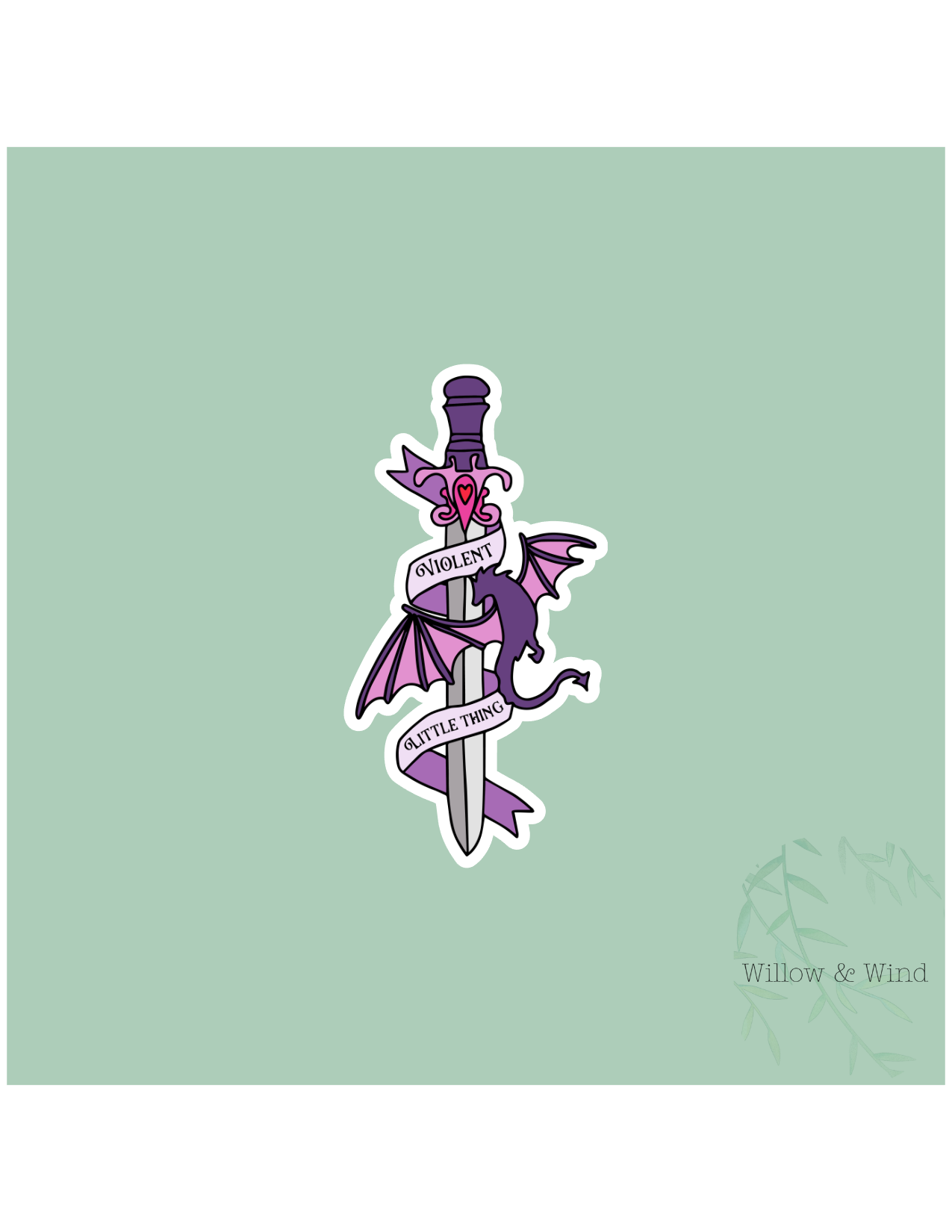 Violent Little Thing - Fourth Wing Sticker