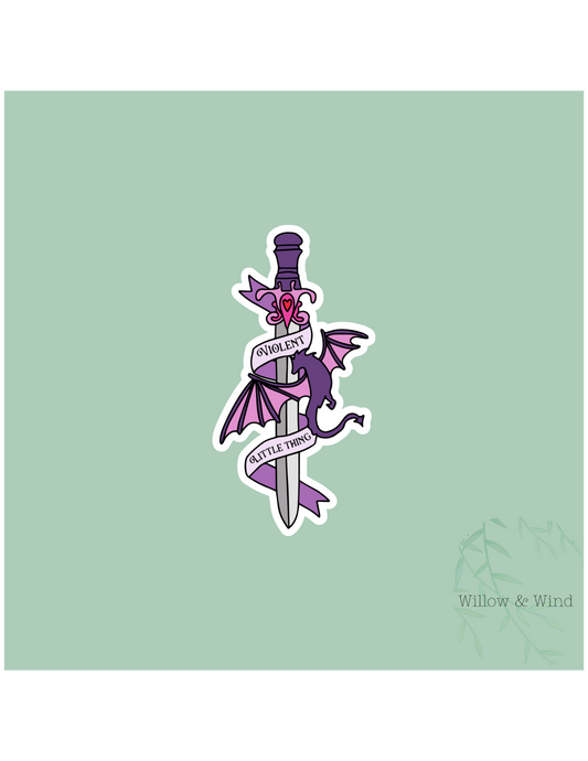 Violent Little Thing - Fourth Wing Sticker