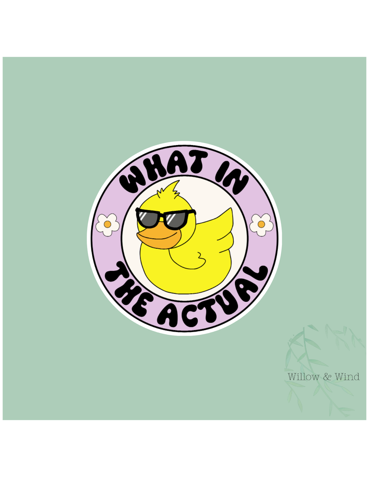 What In The Actual Sticker
