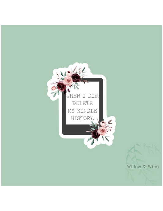 When I Die - Bookish Sticker