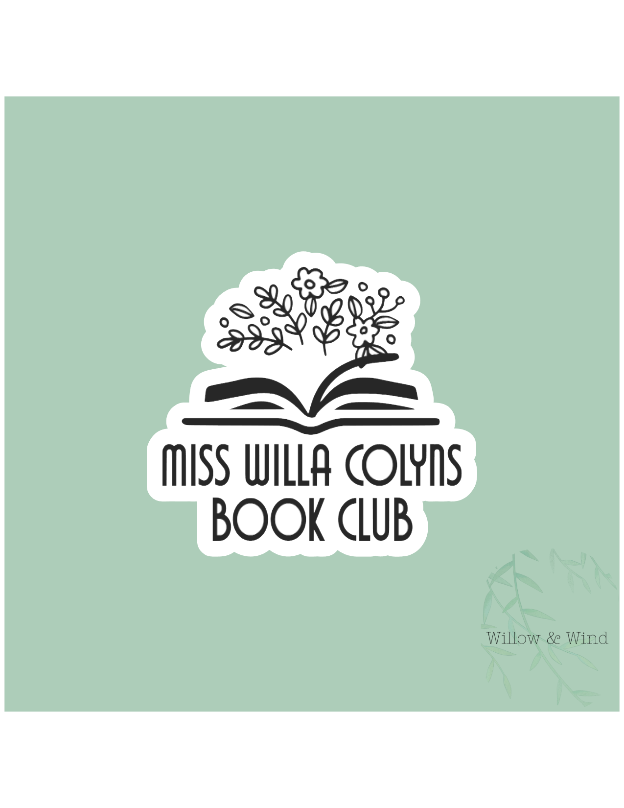 Willa Colyns Book Club - Bookish Sticker