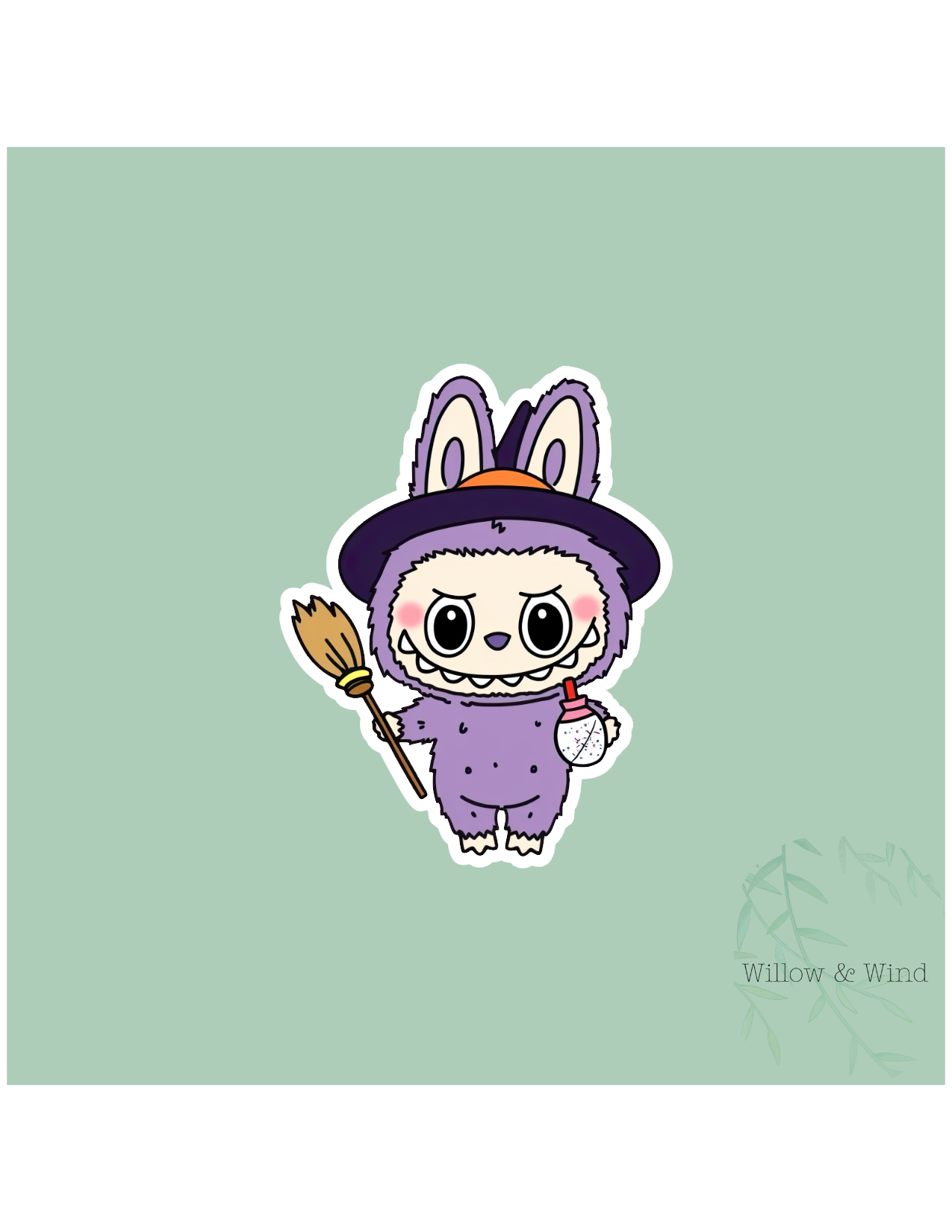 Witchy Monster Witchy Sticker