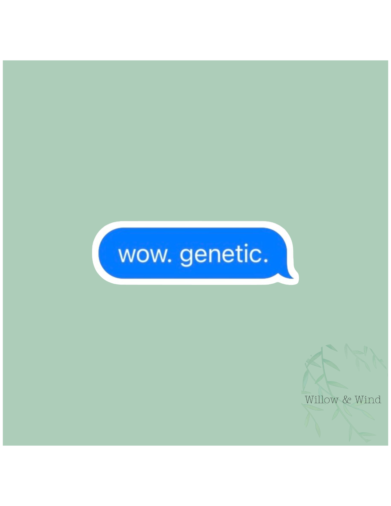 Wow, Genetic - Heated Rivalry Sticker