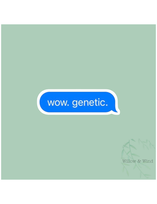 Wow, Genetic - Heated Rivalry Sticker