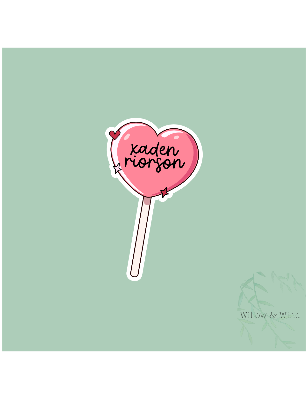 Xaden Lolli - Fourth Wing Sticker