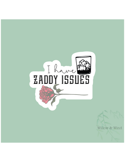Zaddy Issues - Bookish Sticker