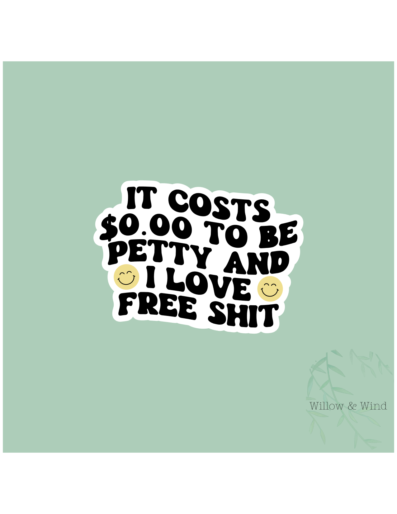 0 To Be Petty Sticker